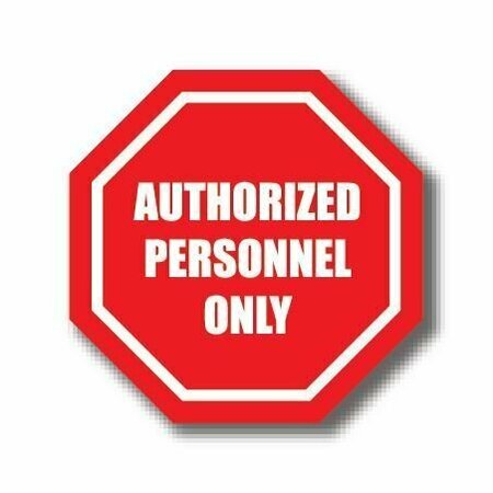 ERGOMAT 32in OCTAGON SIGNS - Authorized Personnel Only DSV-SIGN 1024 #0042 -UEN